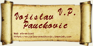 Vojislav Paučković vizit kartica